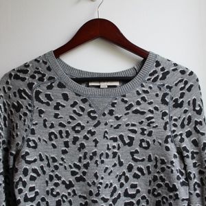 LOFT Leopard Print Sweater Dress